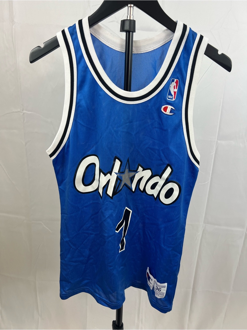 Vintage Champion Orlando Magic #1 Penny Hardaway Jersey Size 36